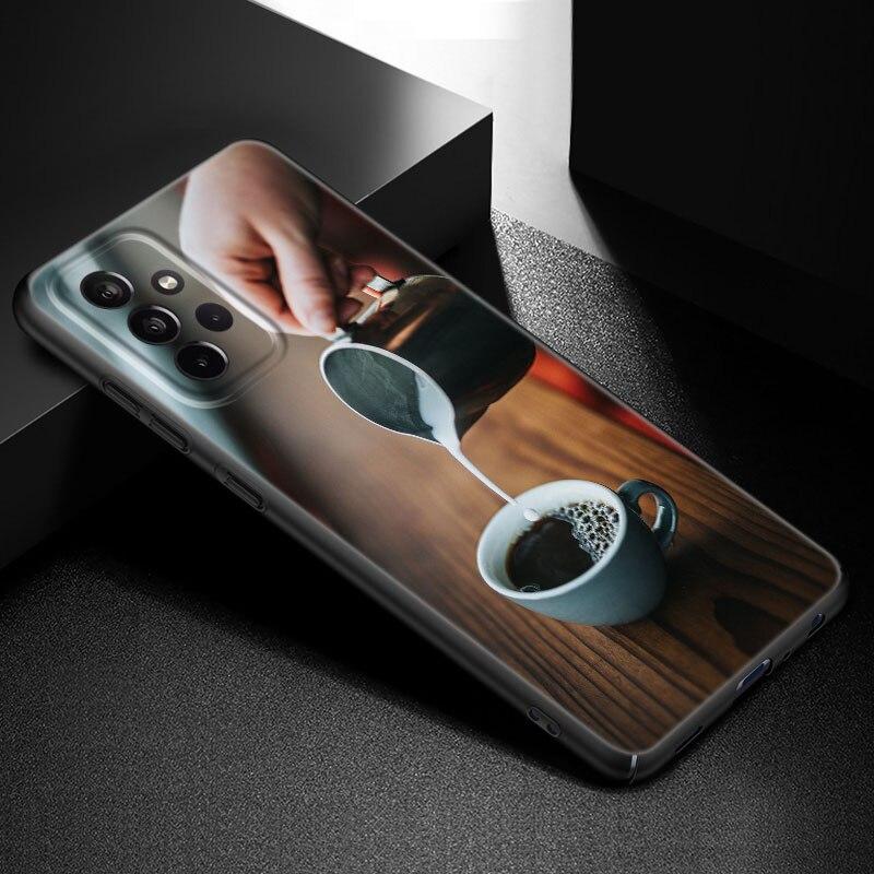 Coffee Wine Cup Phone Case For Samsung Galaxy A21 A30 A50 A52 S A13 A22 A32 A33 A53 A73 5G A11 A12 A31 A51 A70 A71 A72 Cover