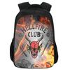 Printed Stranger Things Peripheral Double-Layer Schoolbag, Cartoon Stragner Things Student Computer Backpack