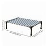 Elevated Pet Cot Frame Pillowless Checkered Lifted dog Bed