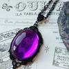 Collana Pendente in Cristallo di Quarzo Gotico Stardust Vintage per Donna