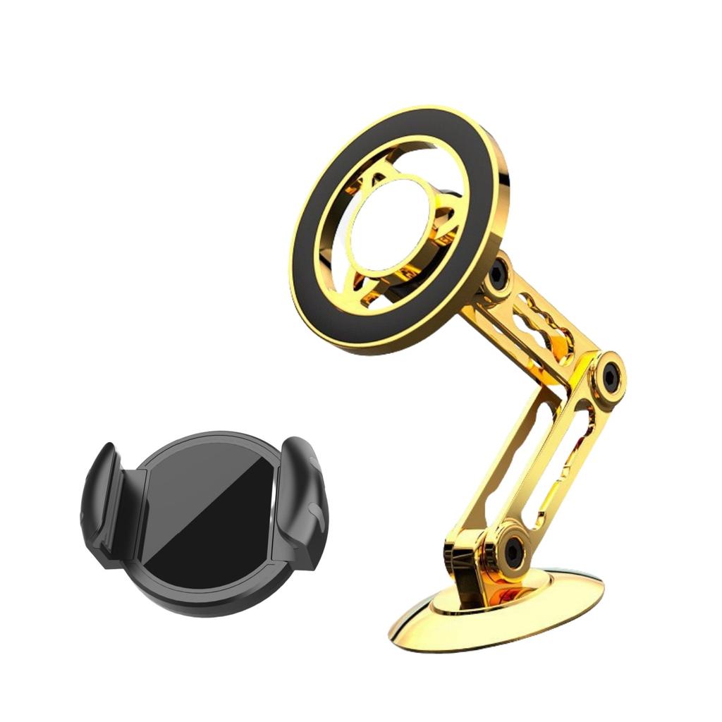 720 Rotate Metal Magnetic Car Phone Holder Foldable Magsafe Phone Stand Air Vent Magnet Mount GPS Support For All Phones