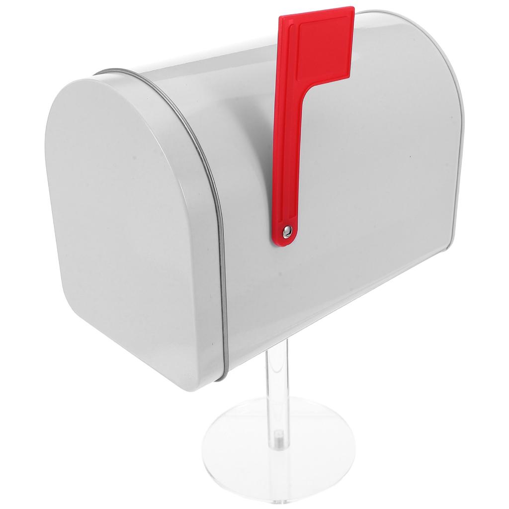 Waterproof Iron Mini Mailbox Sturdy Outdoor Post Box for Home Office Lawn Micro Landscape Tiny House Decor Suggestion Donation