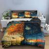 Tree, Moon, Butterfly, Flowers. Bedding Sets Duvet Cover Sets Duvet Covers Pillowcases(1 * Duvet Cover 2 * Pillowcases Without Duvet Insert)