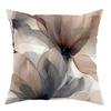 Floral Beige Brown Throw Pillow Cover One Sided Printing Decorative Cushion Cover Vintage Rustic Farmhouse Home Decorations Sofa