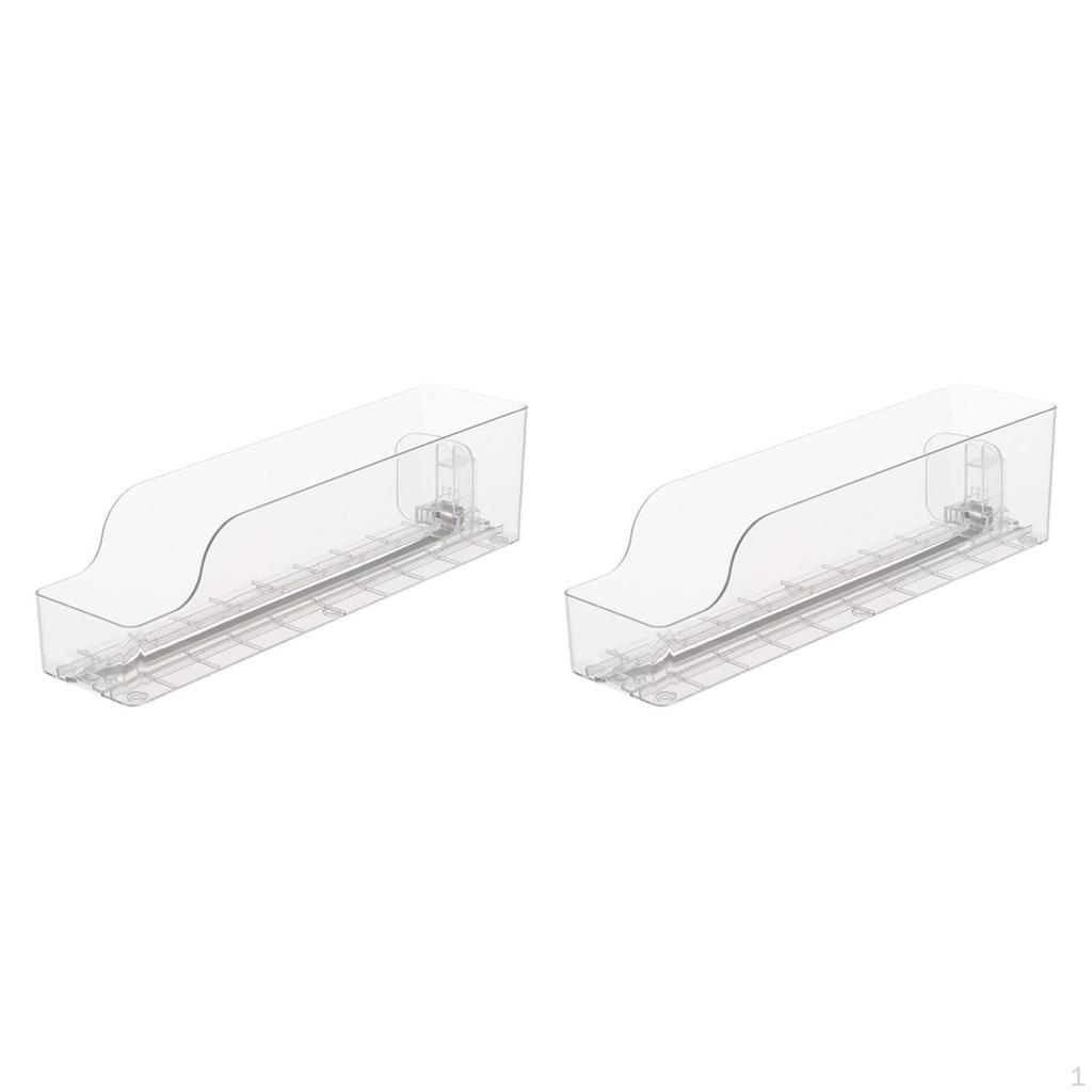 Beverage Organizer for Fridge Ice Bin Transparent Can Holder Self-Dispensing