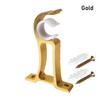 Durable Single Hang Curtain Rod Bracket Fixing Clip Thicken Hanger Hook Crossbar Furniture Hardware Rod Support Clamp