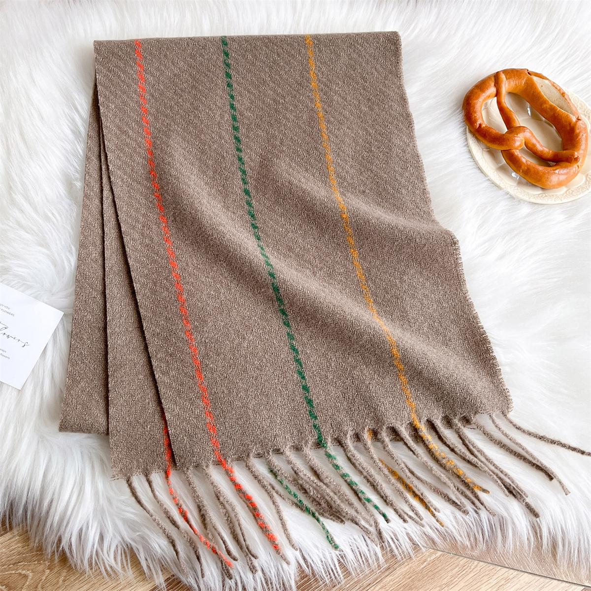 

Luxury Imitation Cashmere Men and Women Winter Warm Scarf Designer Windproof Soft Classic Shawls Thicken Muffler Long Wraps 30x180cm