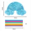12 Strings Sensory Activity Board Silicone Rainbow Sensory Toys New Fidget Toy  Kids Adults