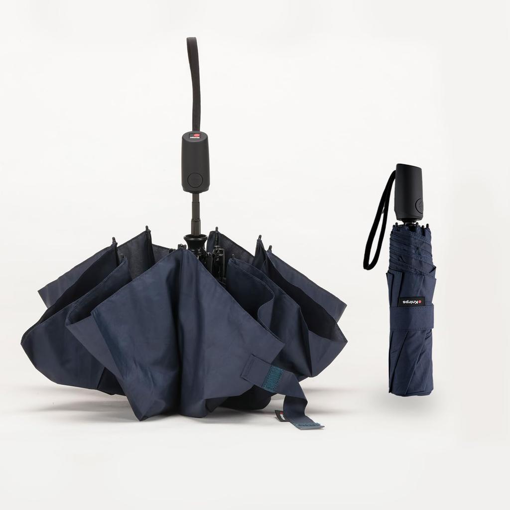 Knirps Navy Folding Umbrella Warranty 99cm Diameter 8 Automatic Umbrella Model by German Brand Knirps I.220 (5-Year / / Ribs) One-Touch Open/Close