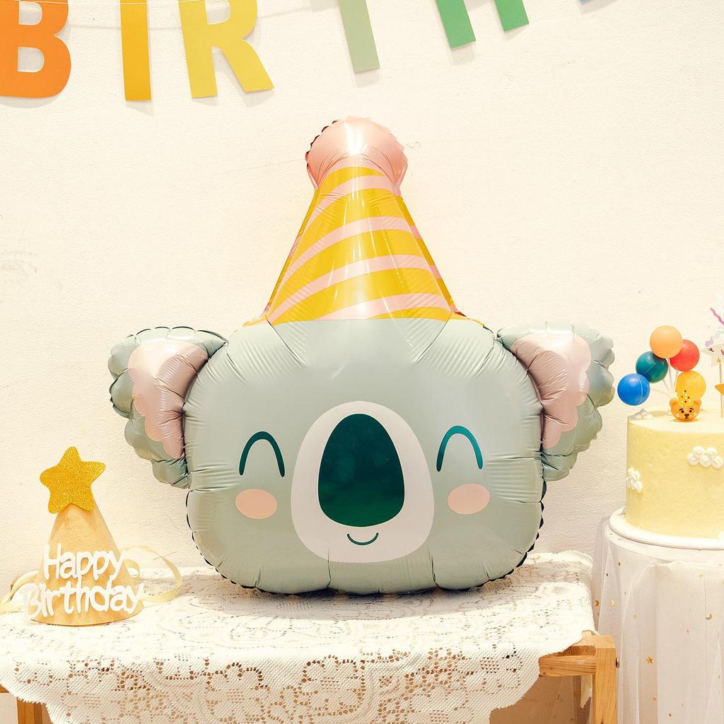 Children's Day Animal Balloon Hat First Birthday Photo Props & Background Decoration