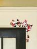 Christmas Door Corner Frame Decorative Holiday Door Frame Sign Santa Snowman Elk Wall Retro Door Frame Decoration Wooden