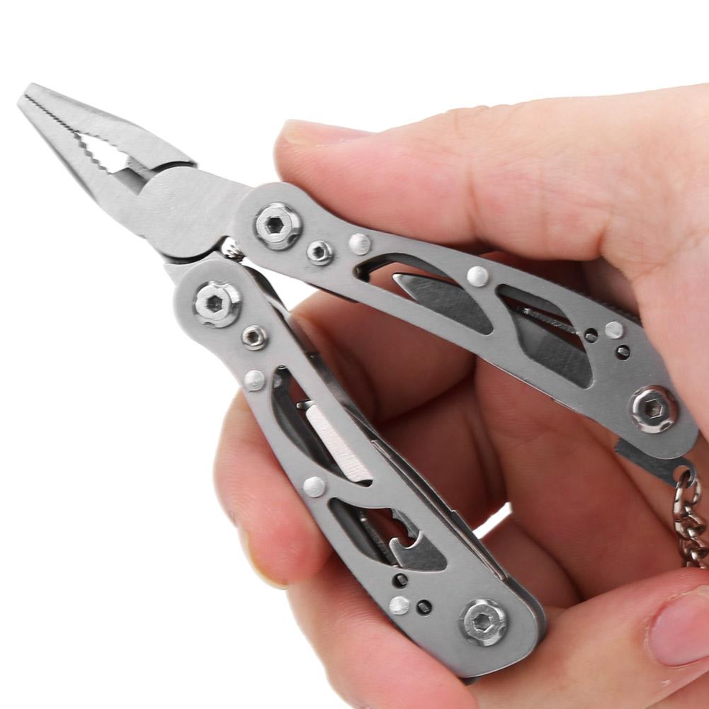 Multifunctional Pocket Size Folding Plier Knife Screwdriver Multi Tool for Outdoor Camping Equipment Travel Kit