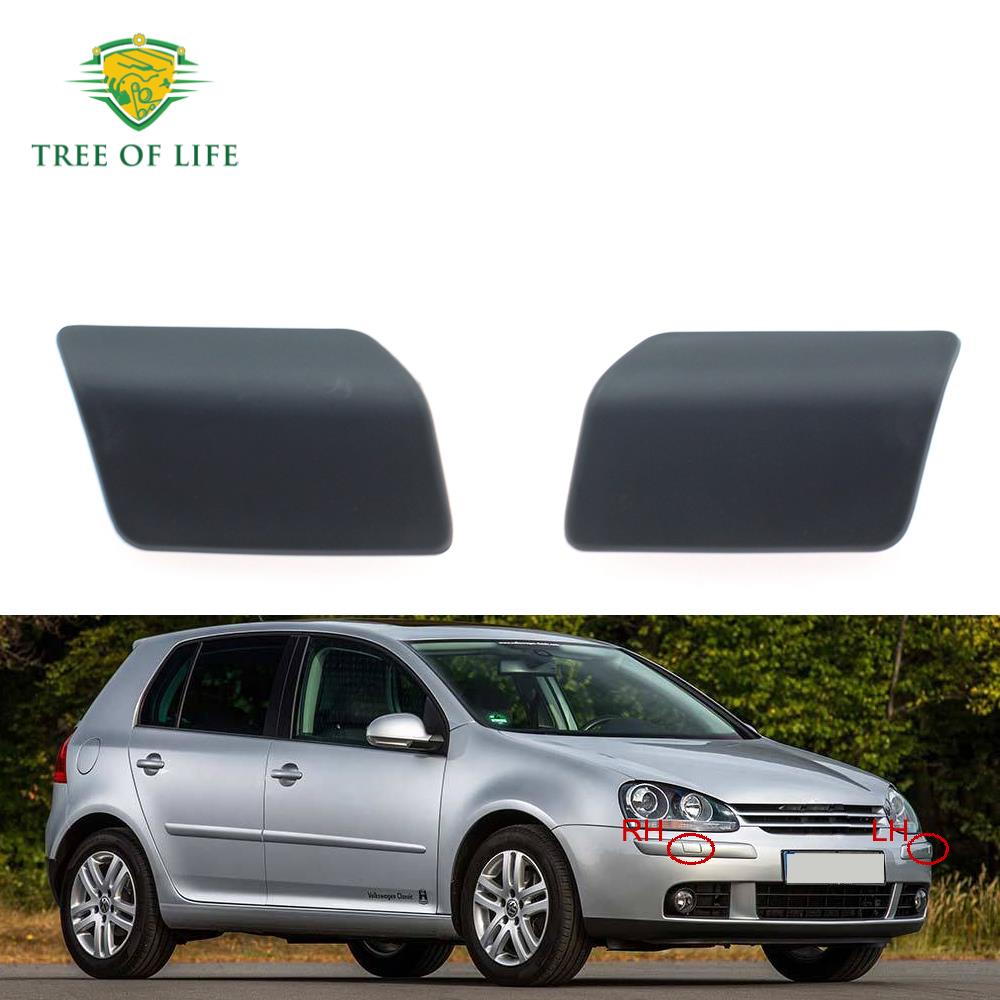 For VW Golf 5 AB 2003 2004 2005 2006 2007 2008 Front Headlight Washer Nozzle Cover Headlamp Water Spray Jet Cap