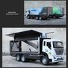 New 1/32 CONTAINER TRUCK Model Toys Car Diecast Alloy Engineering Vehicles Doors Opened Sound Light Pull Back Toy Birthday Gift Kids Gift