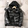 Men Winter Cotton Coat Detachable Hood Long Sleeve Solid Color Quilted Jacket
