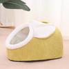 All-Season Washable Pet Bed: Cozy Enclosed Nest for Cats & Dogs