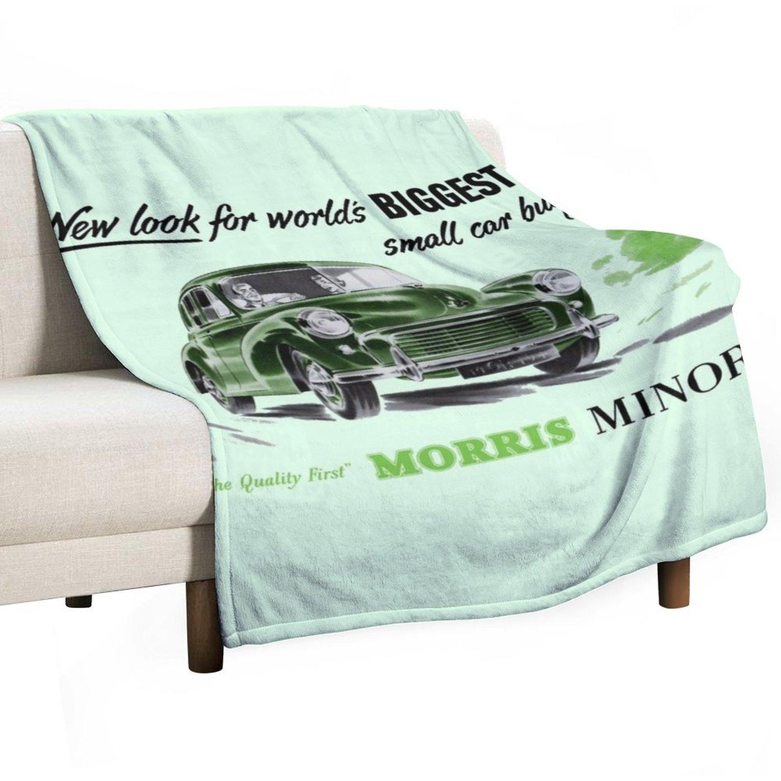 MORRIS MINOR Throw Blanket manga bed plaid Flannel Fabric Bed Fashionable Blankets 30x40in