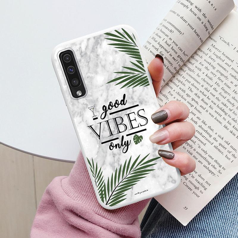 Case For Samsung Galaxy A50 A30S A50S A70 A51 A71 Cover Protective TPU Fundas Fashion Marble Stone Texture Coque Capa Silicone