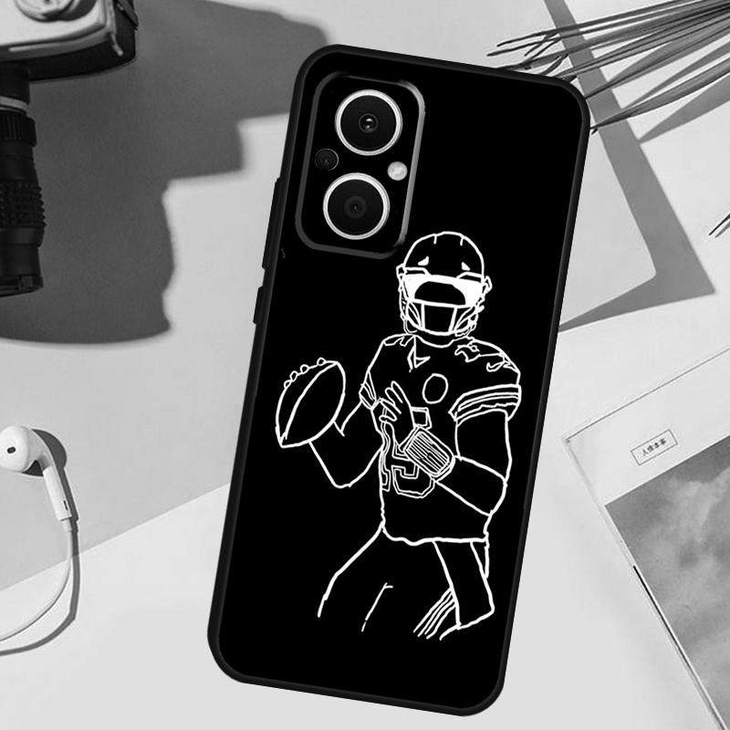 American football player sport Cover For OPPO Reno 13 F 10 11 12 14 Pro 11F 12F 14F 7 8 Lite OPPO Find X9 X8 X5 X6 Pro Case