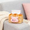 Tissue Box Cover Dispenser Gift Toast Shape Napkin Holder Paper for Office Desk Night