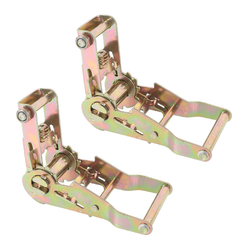 2 STÜCK Ratschen-Zurrgurt-Schnalle 1,5 Zoll Kohlenstoffstahl 2500 KGS Zugkraft Gurtband Ratschenspanner