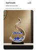 Elegant Flowing Sand Painting Ornament - High-End Decor for Living Room, TV Cabinet, Office, or Housewarming Gift
