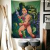 He Man Wall Tapestry Aesthetic Wall Hanging Printed Fabric Blanket Decorative Tapestries for Bedroom Living Room Home Decor