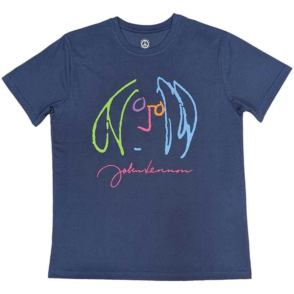 John Lennon Unisex T-Shirt: Self Portrait Full Colour (Large) M