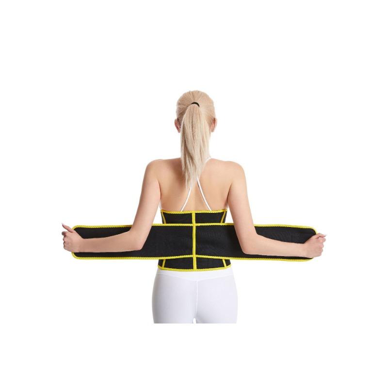Double Layer Hook And Loop Waist Trainer Sports Waist Support Fitness Body Shaper For Yoga