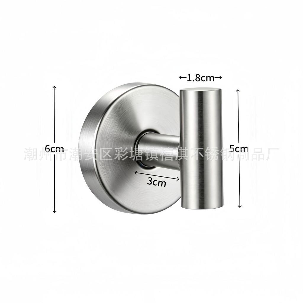 Traceless Stainless Steel Suction Cup Hook - Strong, No-Drill Wall Storage for Bathroom & Kitchen