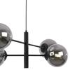 Vicenza Black Hanging Lamp 4-Flat Graphite Lampshade E14