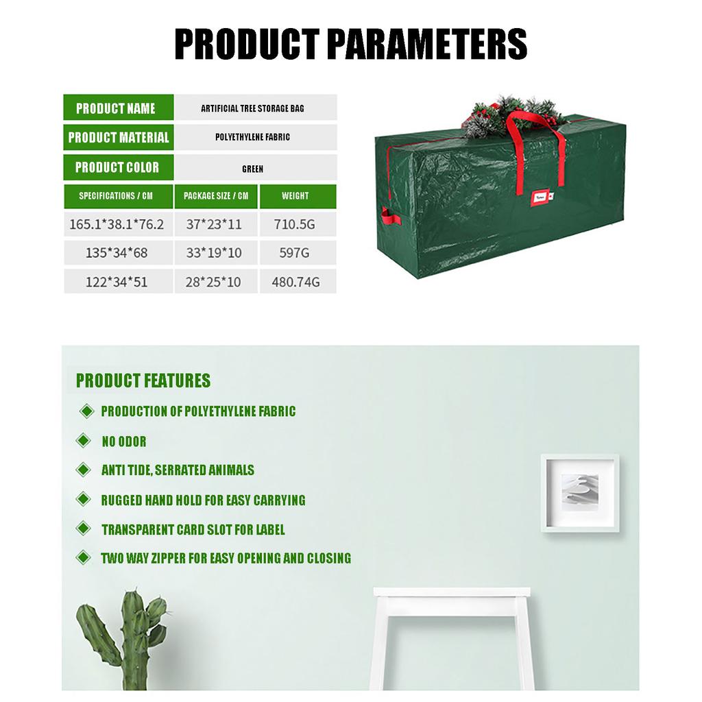 Outdoor Home And Dustproofs Christmas Tree Storage Bag