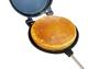 Direct-heat pancake maker with detachable handle, separate top and bottom sections, single-serving, lightweight, non-stick coating, easy to clean, ful