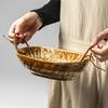 Japanese Rope-Braided Ceramic Salad Bowl