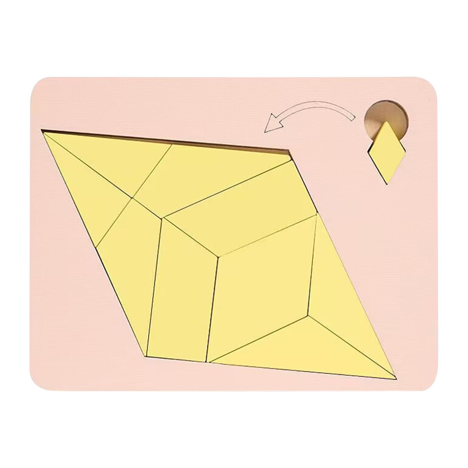 Puzzles, Wooden Block Puzzle Challenges, Wooden Irregular Shape Puzzles, Family Game Night Challenge Games With Unique Geometric One Size