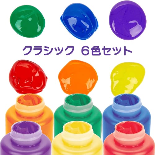 Crayola Bottle Paint 6 Color Set Easy To Remove with Water Classic Genuine Product 541204