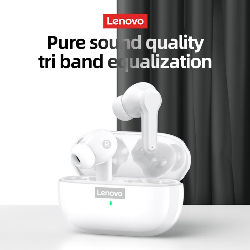 Căști originale Lenovo LP1S TWS Căști fără fir Bluetooth 5.0 Căști sport rezistente la apă Căști cu reducere a zgomotului cu microfon