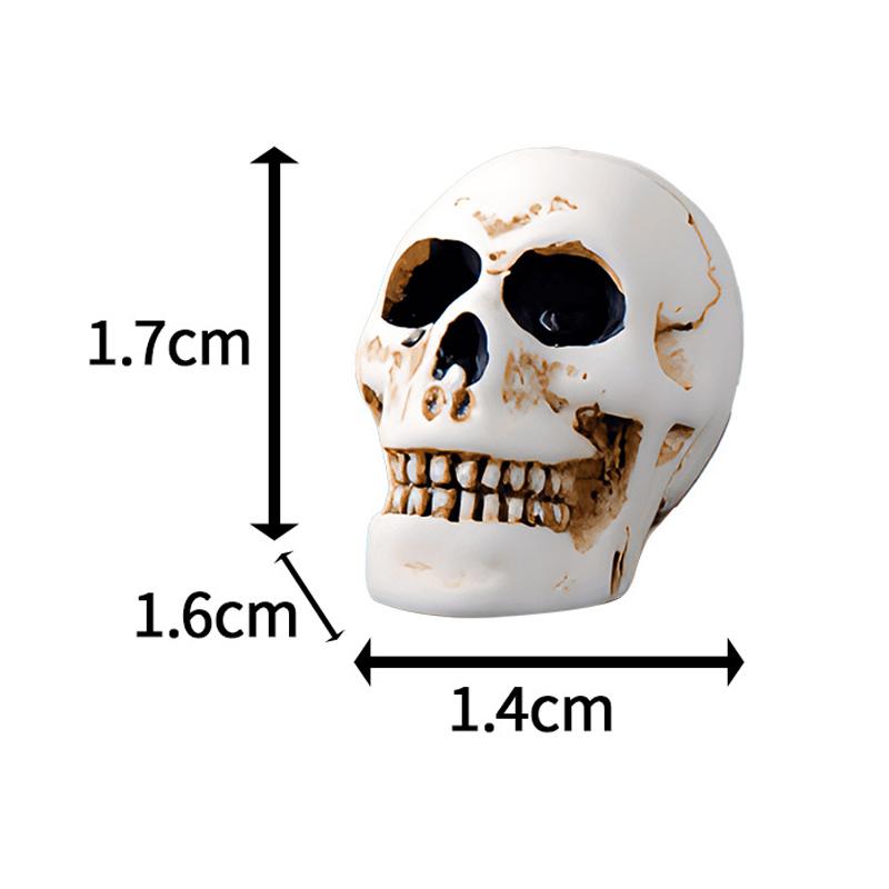 Creative Halloween Pumpkin Ghost Bat Ornaments Micro Landscape Miniature Figurines DIY Home Desktop Decoration Children Gifts