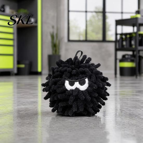Interactive Pet Toy Squeaky Mop Ball Dog Toy, Plush Chew for Teeth Cleaning, Puppy Play Self-Play Boredom Relief Small Medium Dogs Toys