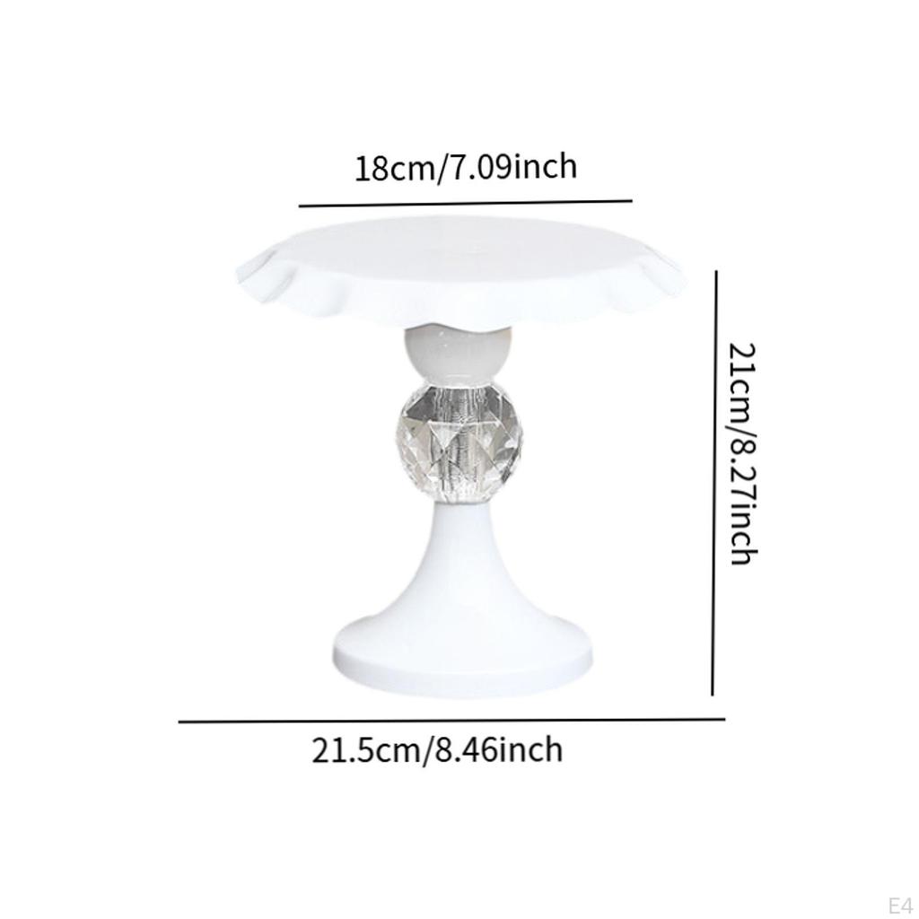 Cake Stand Pedestal Fruit Display Holder Snack Candy Plate for Table