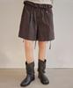 OURO Ruffle String Pants [ Charcoal ]