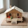 DIY Bambus-Wohnhaus-Bausatz Kreatives Geschenk Bastel-Bausatz Gemütliche Atmosphäre Kleines Holzhaus