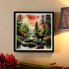 Nowość 5D DIY Pełny Okrąg Malowanie Diamentami "Łoś i Krajobraz" Haft Ścieg Krzyżykowy Dekoracja Domu Prezent