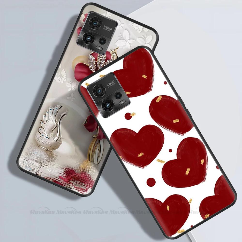 For Moto G72 Case Couple Panda Phone Back Cover For Motorola G72 Cover MotoG72 G 72 Protective Soft Liquid Silicone Funda Bumper