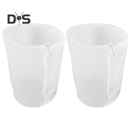 Filter Bag Drawstring Design Heat Resistant Fabric Beer Homebrew Filter Bag Wine DIY Tools Party Supplies