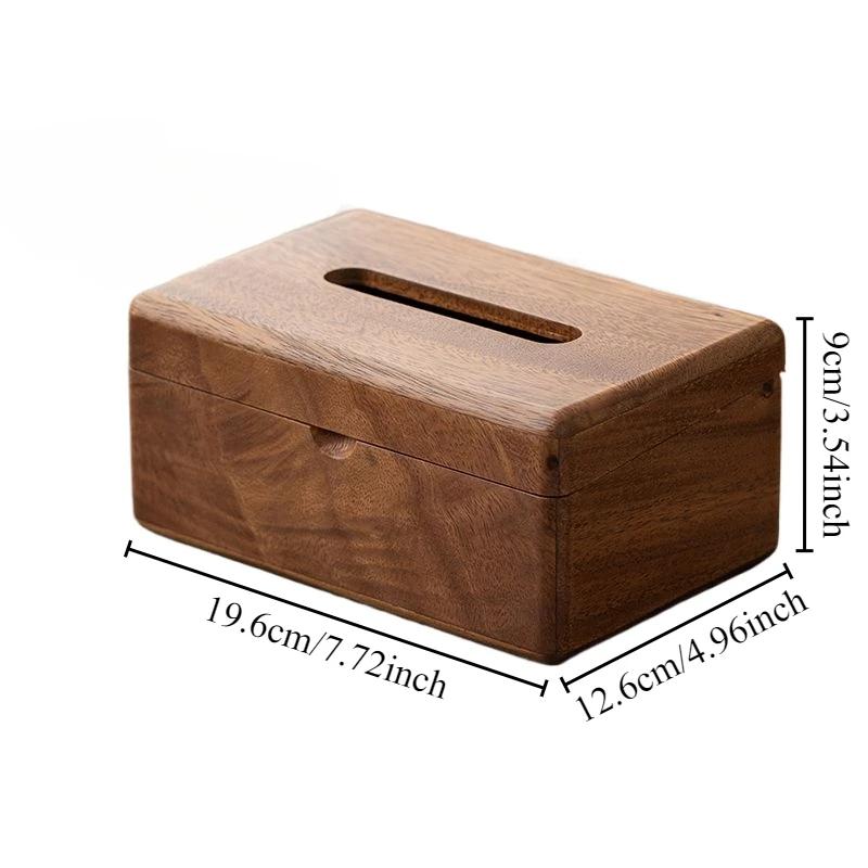 Walnut Tissue Boxes Luxury Napkin Box Rectangular Storage Holder for Living Room Organizer Box Aesthetic Kitchen Items for Home