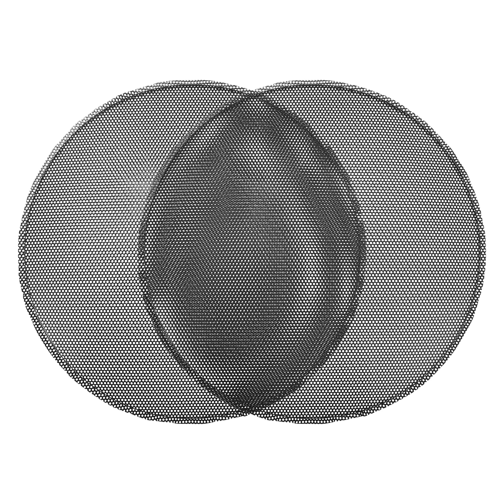 

ACROPIX Universal 9 Speaker Grill Mesh for Audio Subwoofers, 235x245x12mm, Frameless, Black - Set of 2