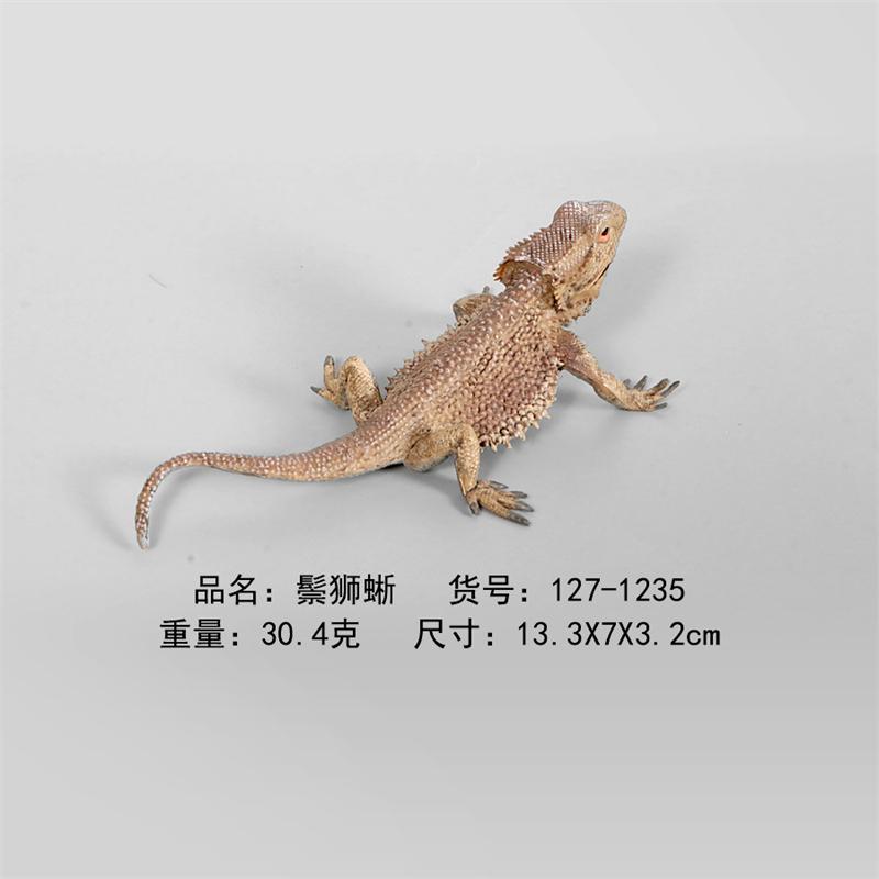 Trick Toys April Fool's Day Props Amphibian Creative Decorations Children's Cognitive Lizard Chameleon Model Rubber Products