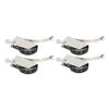 4Pcs Sliding Door Pulley Cam System Stainless Steel Mute Strong Bearing Hardware 40mm Diameter