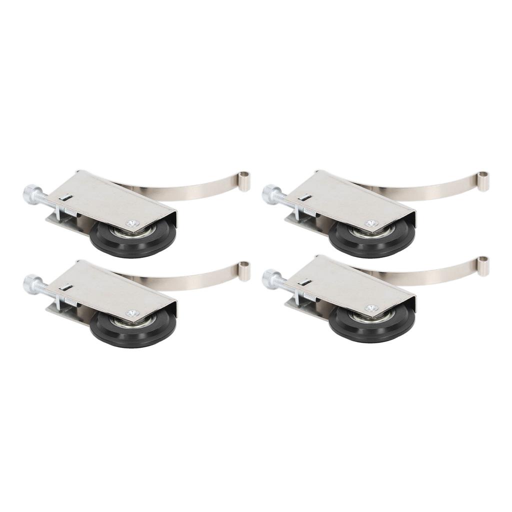 4Pcs Sliding Door Pulley Cam System Stainless Steel Mute Strong Bearing Hardware 40mm Diameter